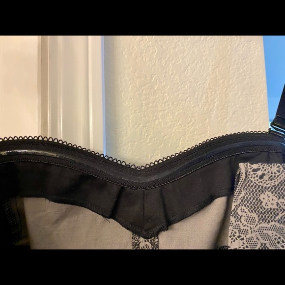 Torrid Black & Cream Lace Bustier Dress - Picture 5 of 7